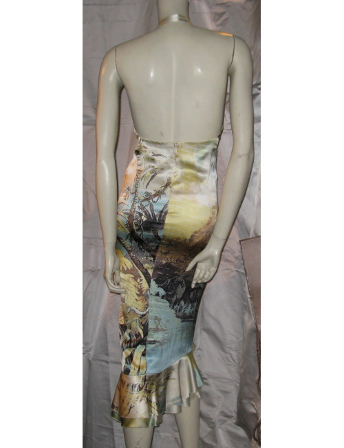 Robe ROBERTO CAVALLI en soie imprimée