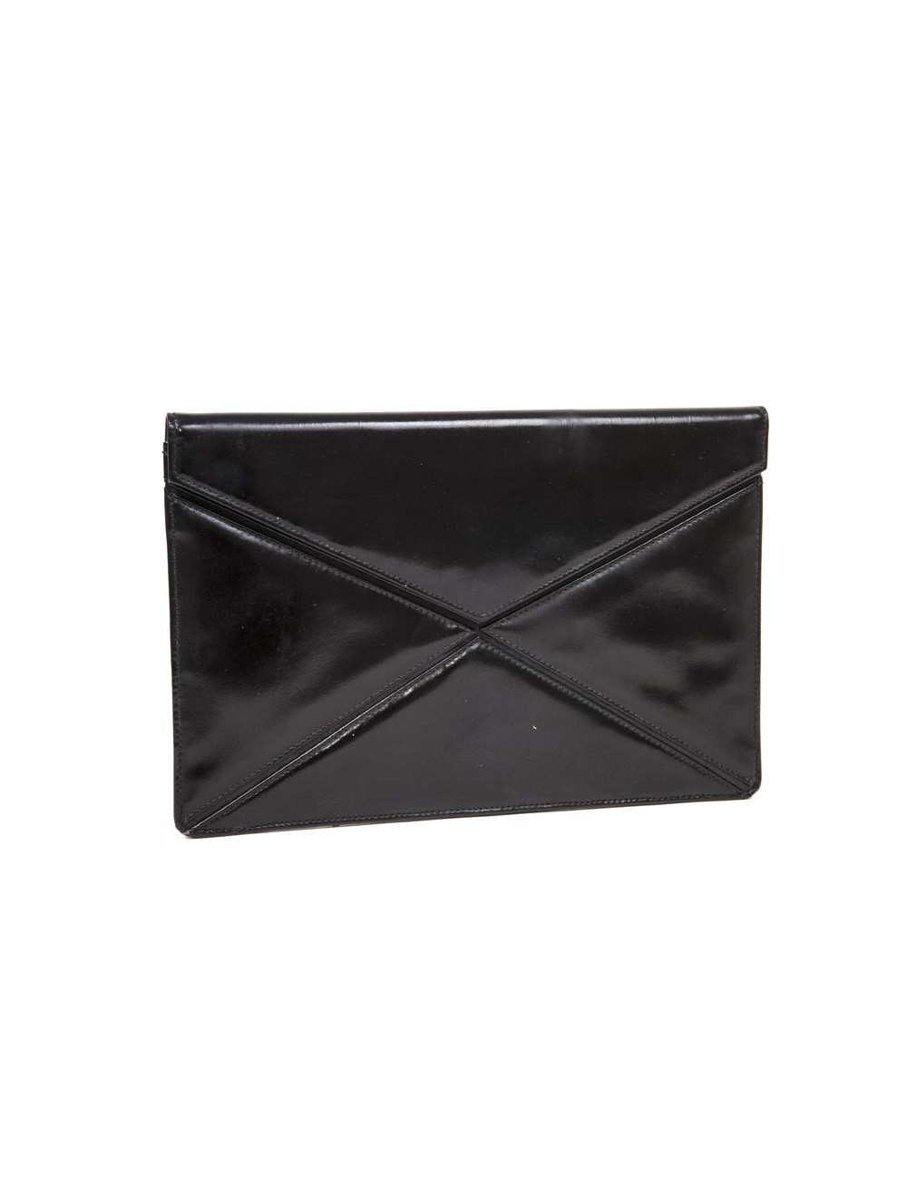 Pochette CHRISTIAN DIOR Vintage cuir verni noir