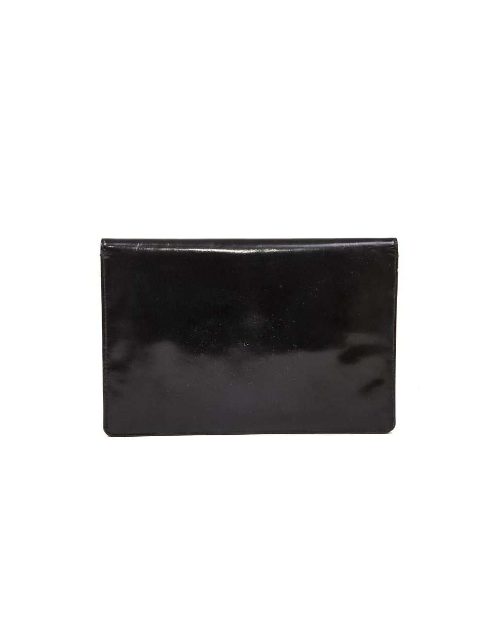 Pochette CHRISTIAN DIOR Vintage cuir verni noir