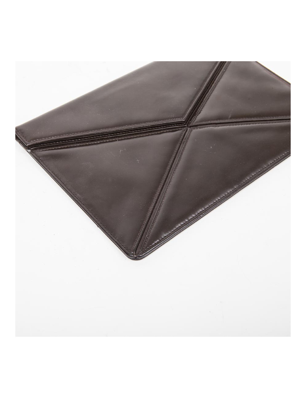 Pochette CHRISTIAN DIOR Vintage cuir verni marron