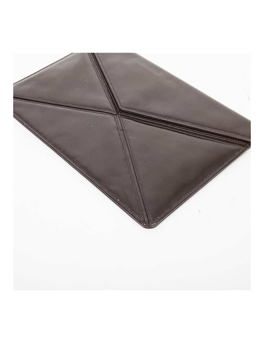 Pochette CHRISTIAN DIOR Vintage cuir verni marron