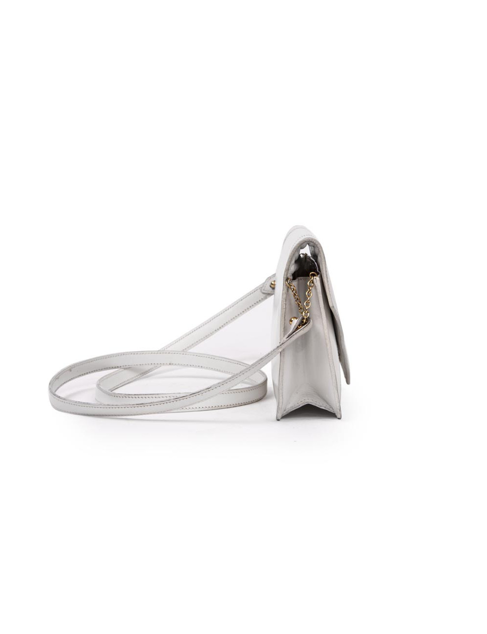 Sac sans marque en cuir blanc