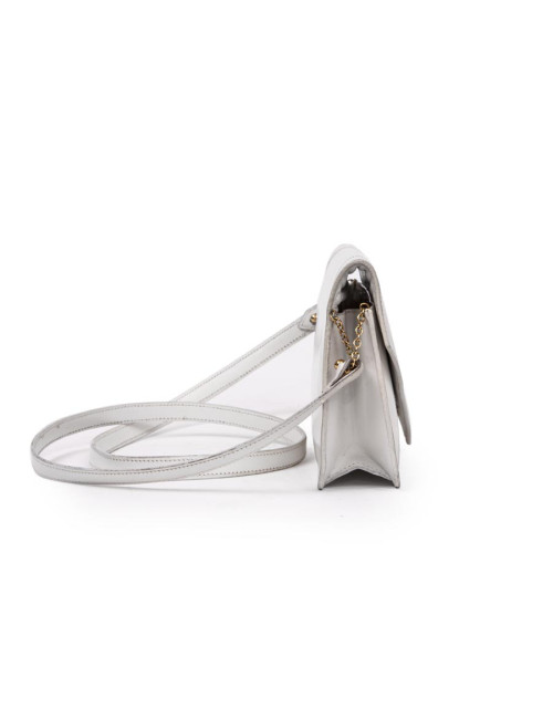 Sac sans marque en cuir blanc