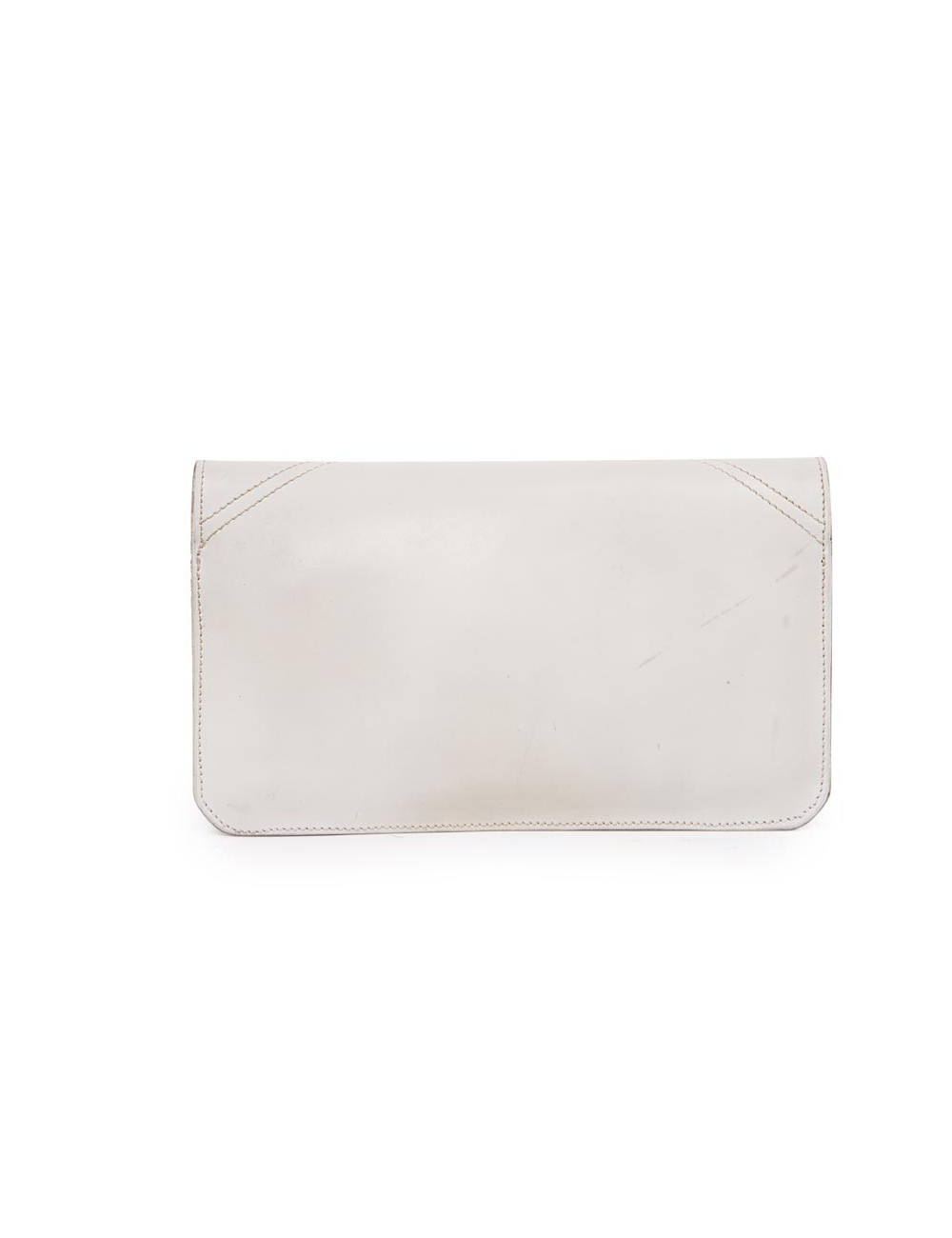 Sac sans marque en cuir blanc