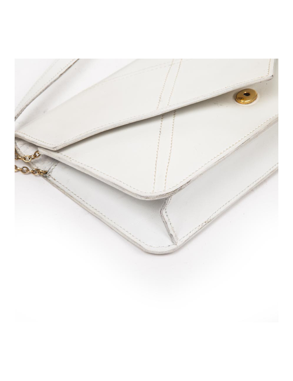 Sac sans marque en cuir blanc