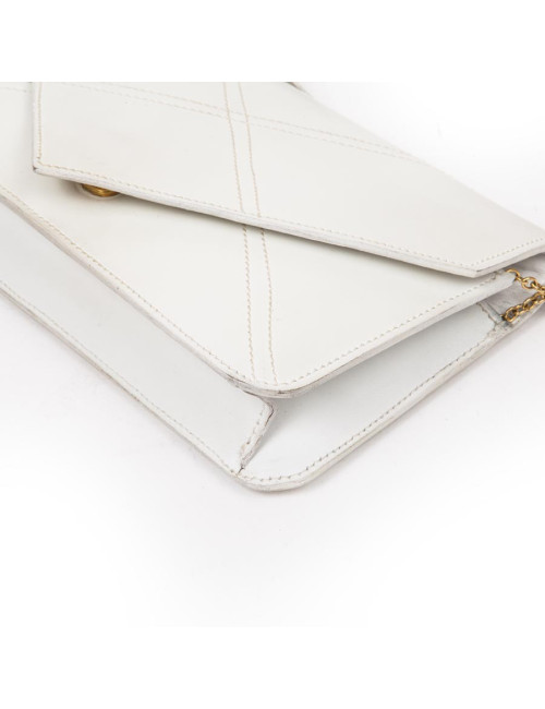 Sac sans marque en cuir blanc