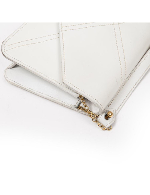 Sac sans marque en cuir blanc