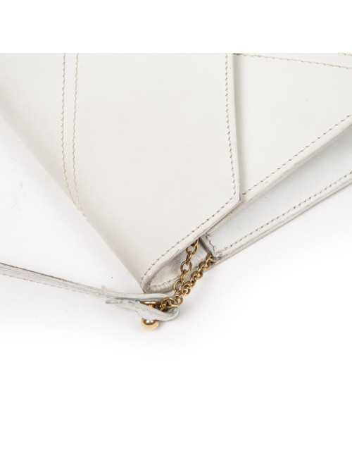 Sac sans marque en cuir blanc