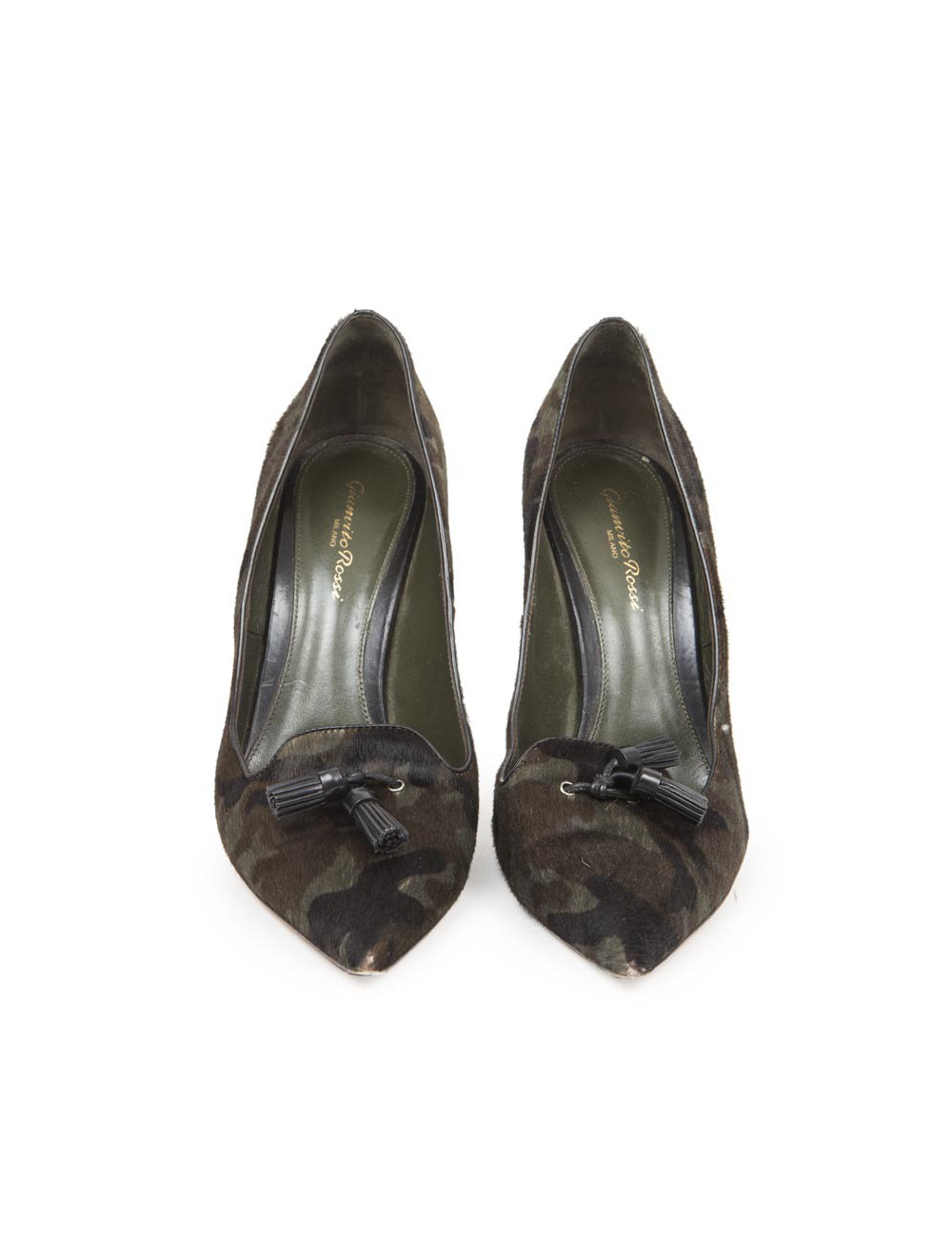 Escarpins GIANVITO ROSSI T40.5 poulain façon camouflage militaire