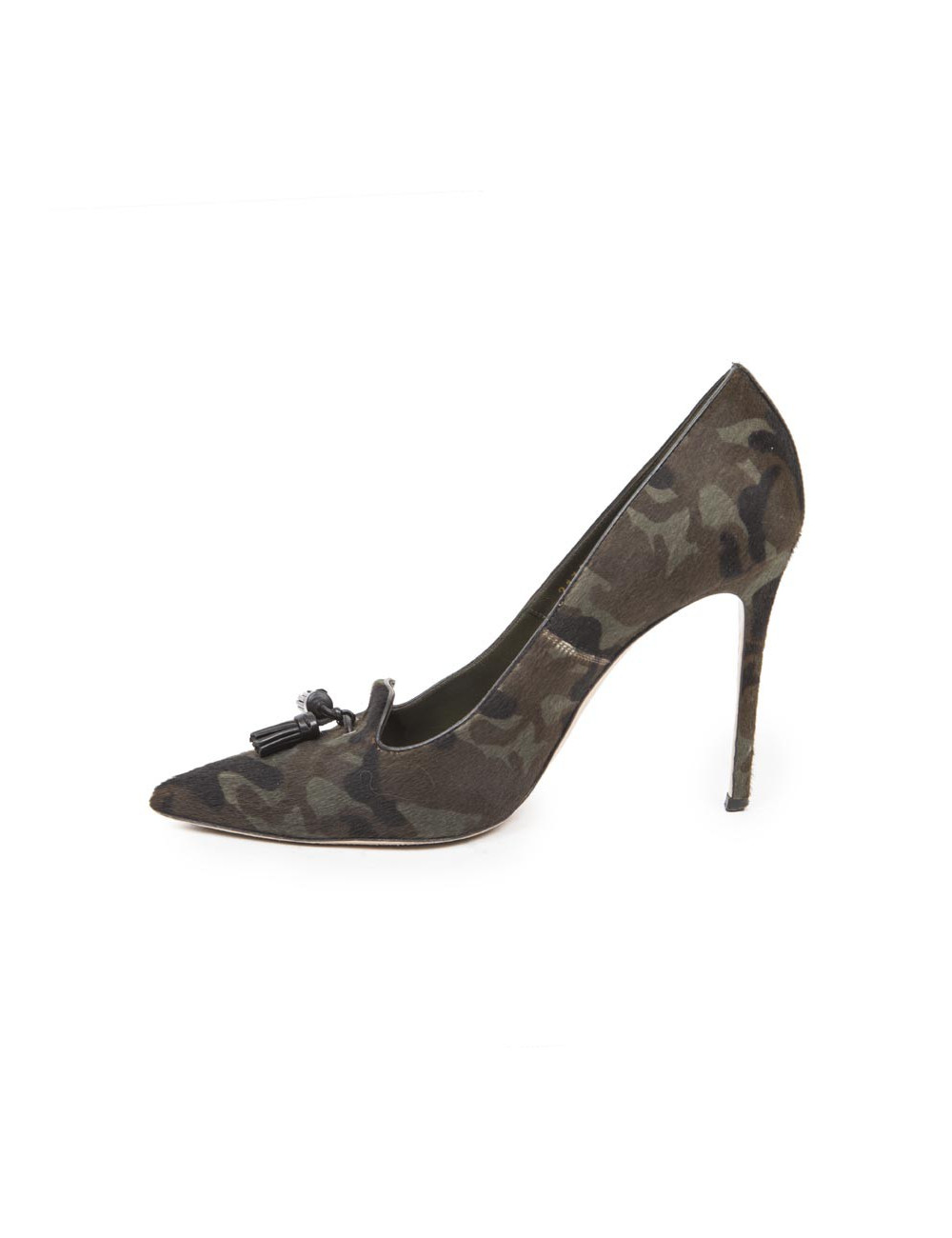 Escarpins GIANVITO ROSSI T40.5 poulain façon camouflage militaire