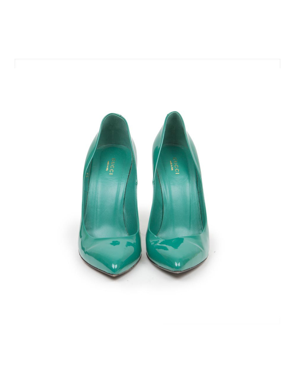 GUCCI pumps in green patent leather size 39.5EU