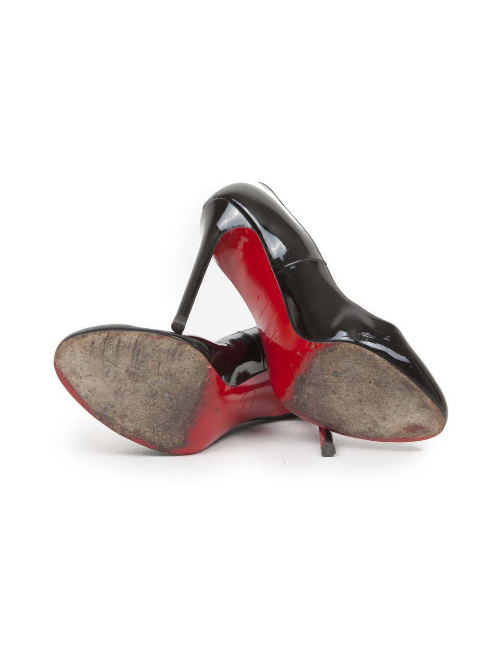 Escarpins CHRISTIAN  LOUBOUTIN noir VERNI T40