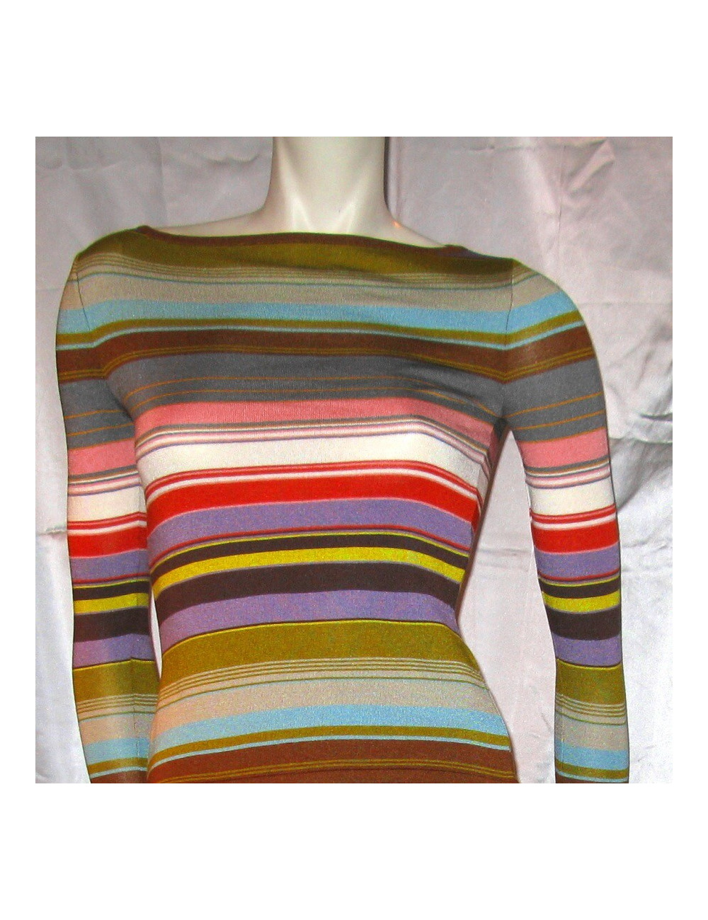 Top CÉLINE en maille multi-couleur TS