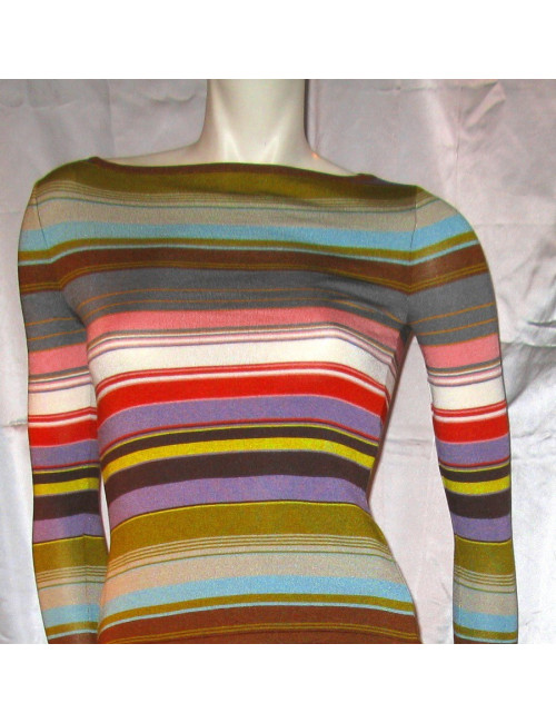 Top CÉLINE en maille multi-couleur TS