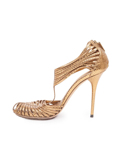 Sandales GUCCI T 40 bronze