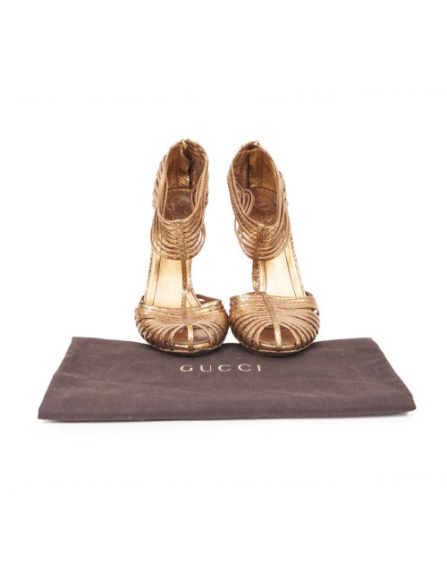 Sandales GUCCI T 40 bronze