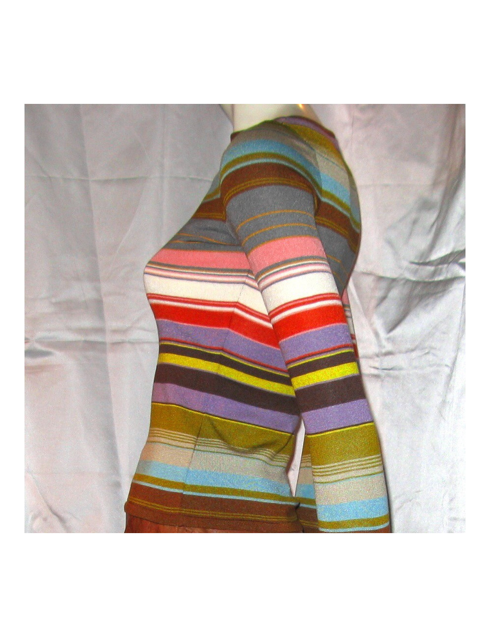 Top CÉLINE en maille multi-couleur TS