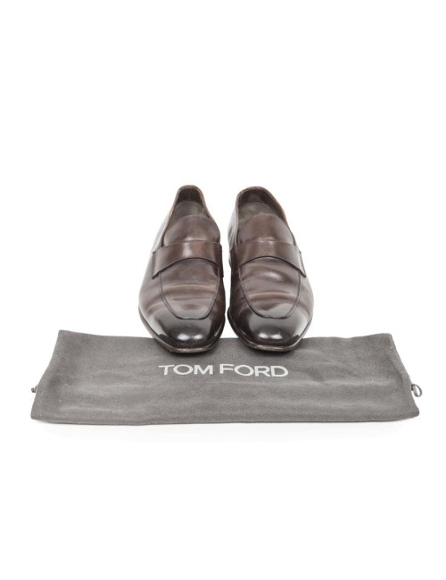 mocassins  TOM FORD T 46 en cuir marron glacé