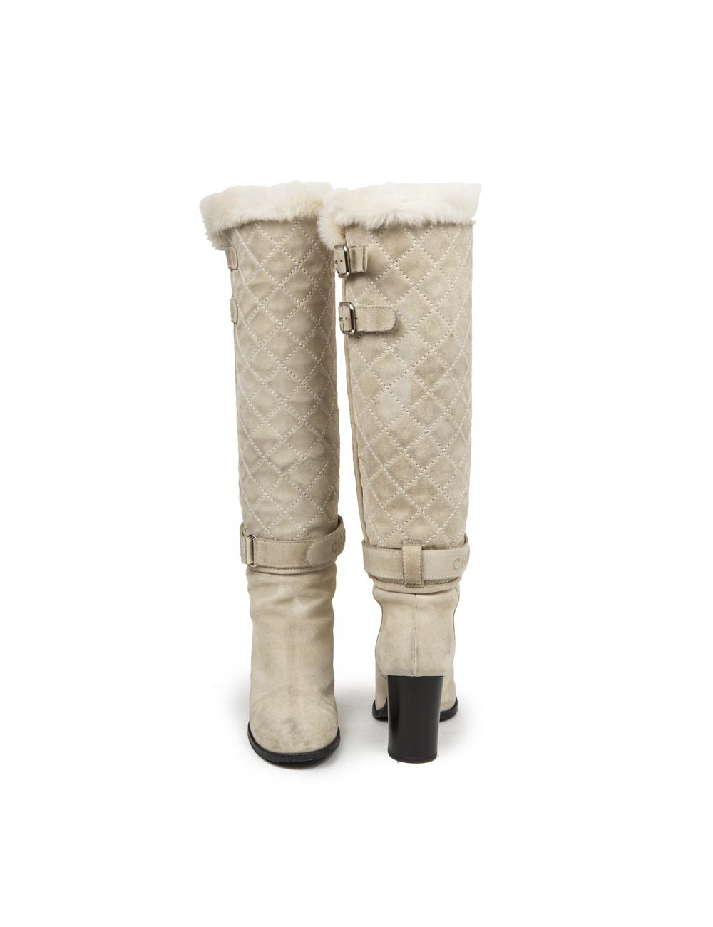 Bottes CHANEL T 37 écru