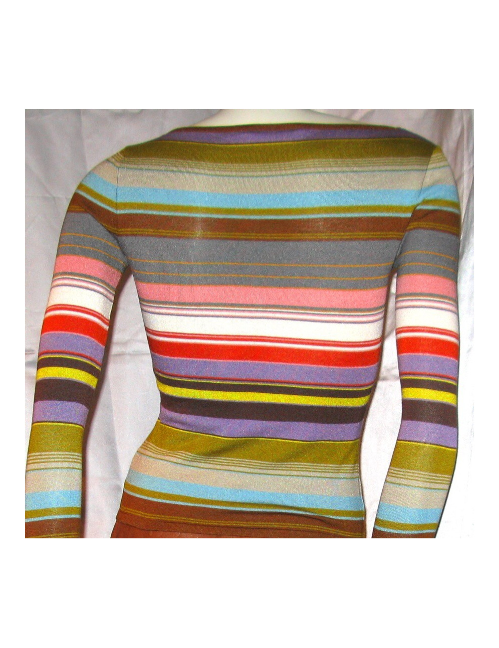 Top CÉLINE en maille multi-couleur TS