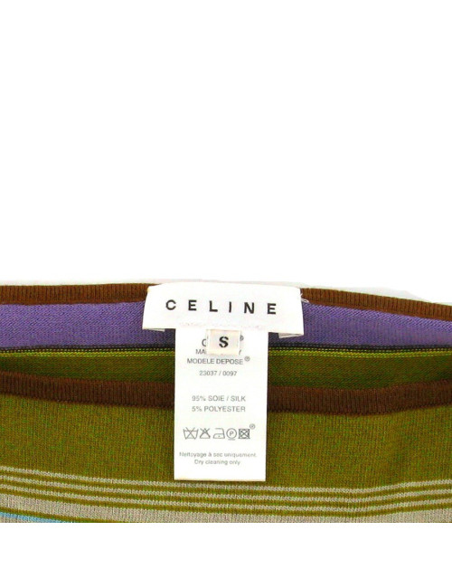 Top CÉLINE en maille multi-couleur TS