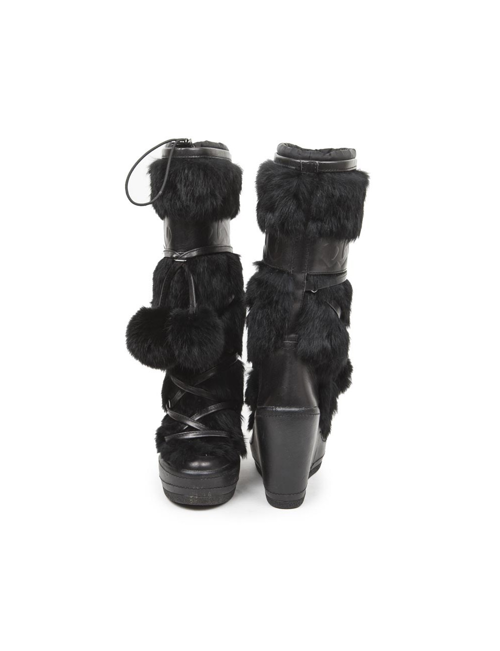 Bottes ASH T noire avec fourrure