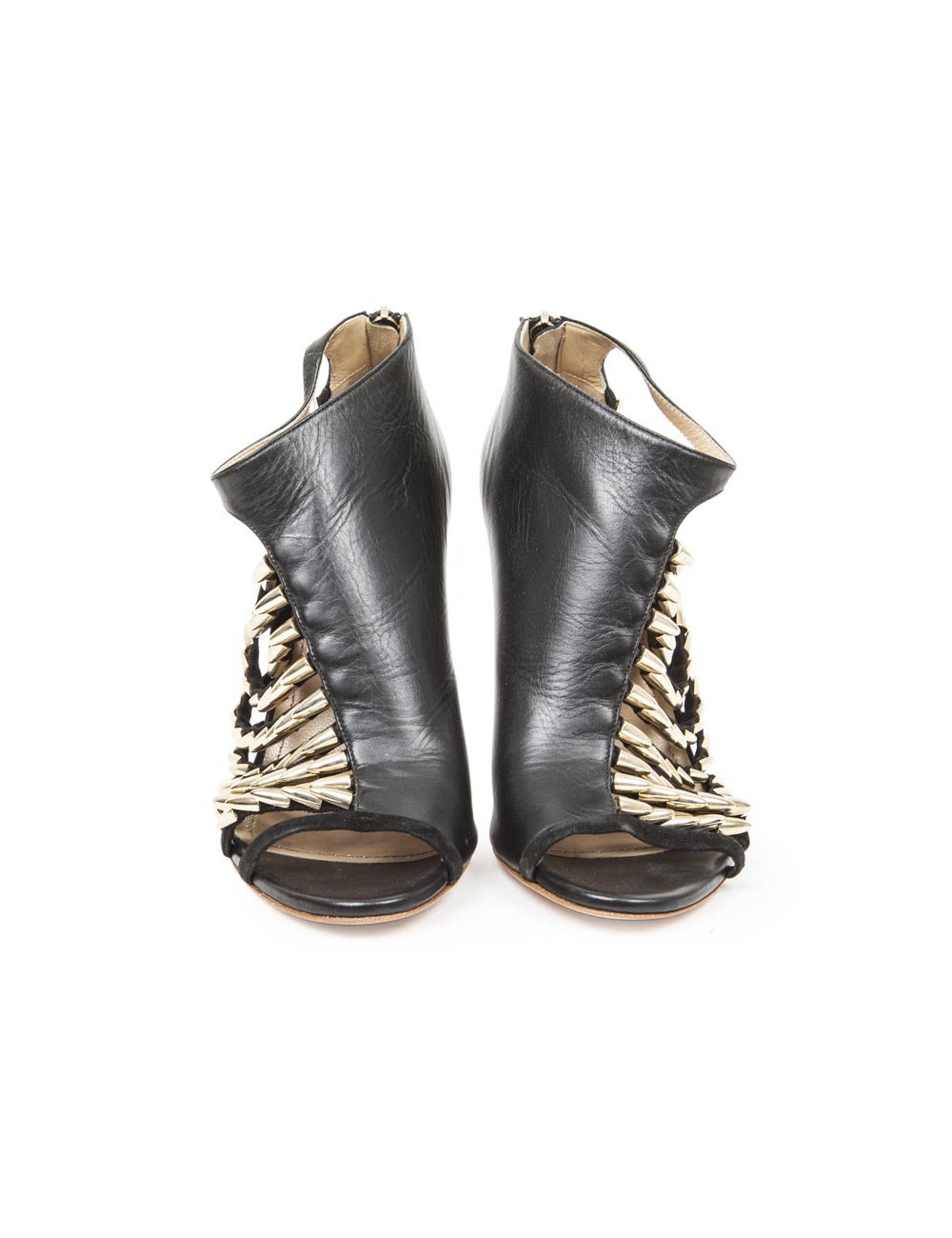 Escarpins fermés GREYMER T 38 noirs avec chaines couleur or