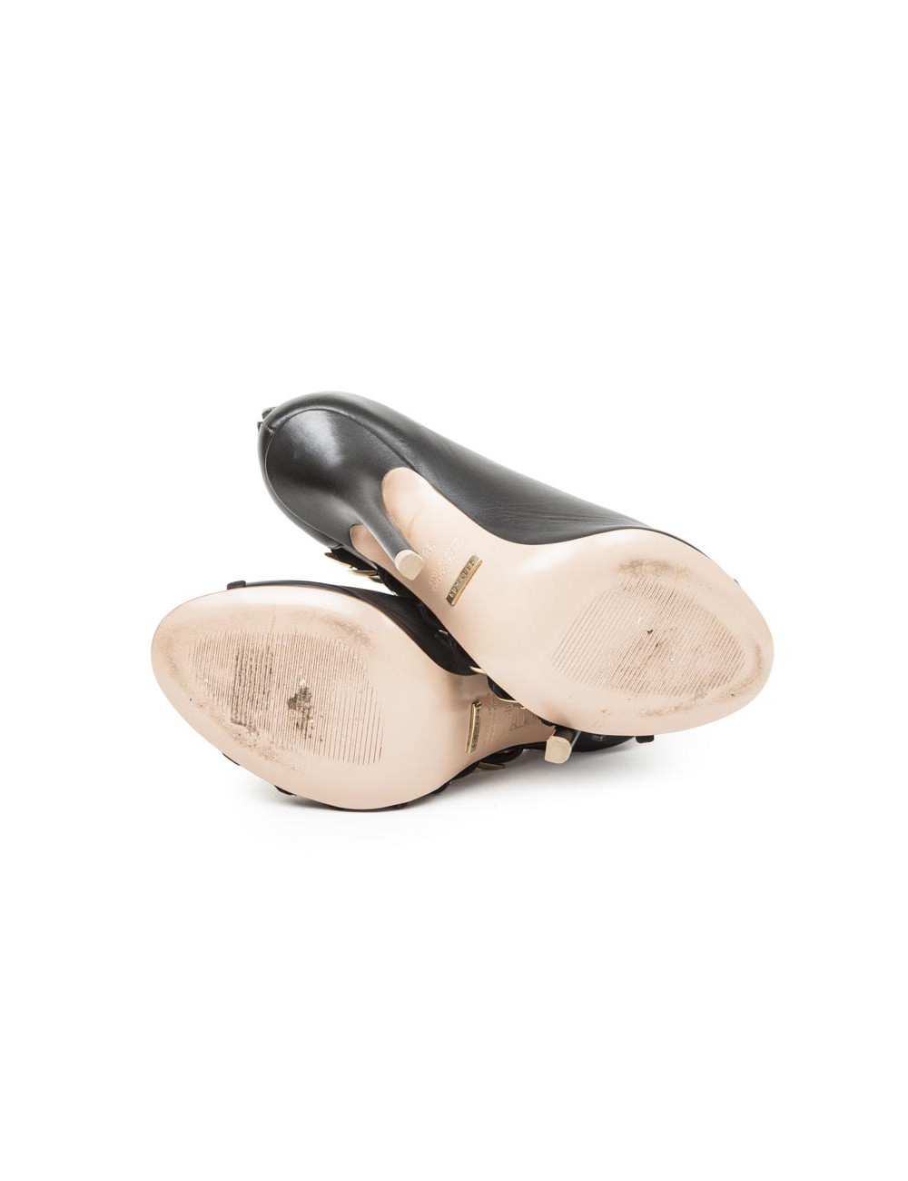 GREYMER closed pumps in black lamb leather size 38EU