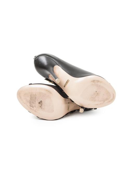 GREYMER closed pumps in black lamb leather size 38EU