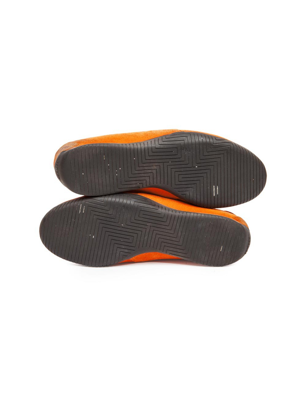 Baskets Homme HERMES T orange en daim