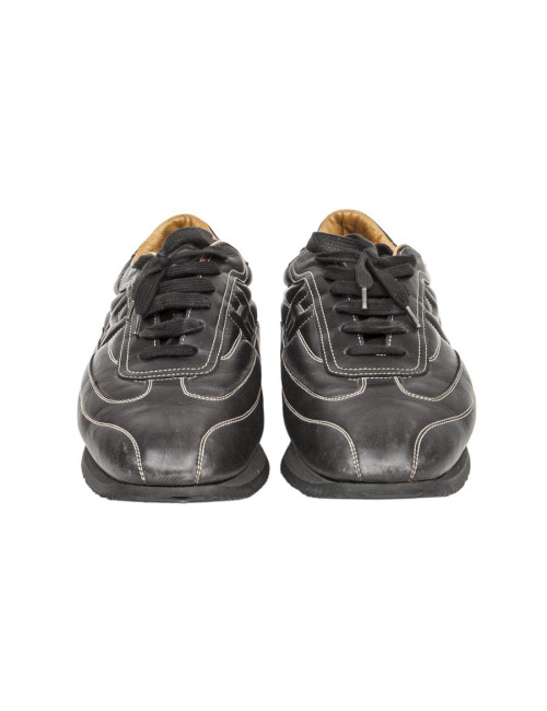 Baskets Homme HERMES T en cuir noir