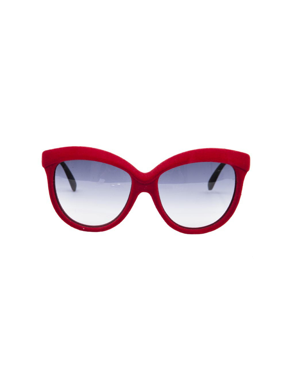Lunettes de soleil ITALIA INDEPENDANT avec monture de velour rouge