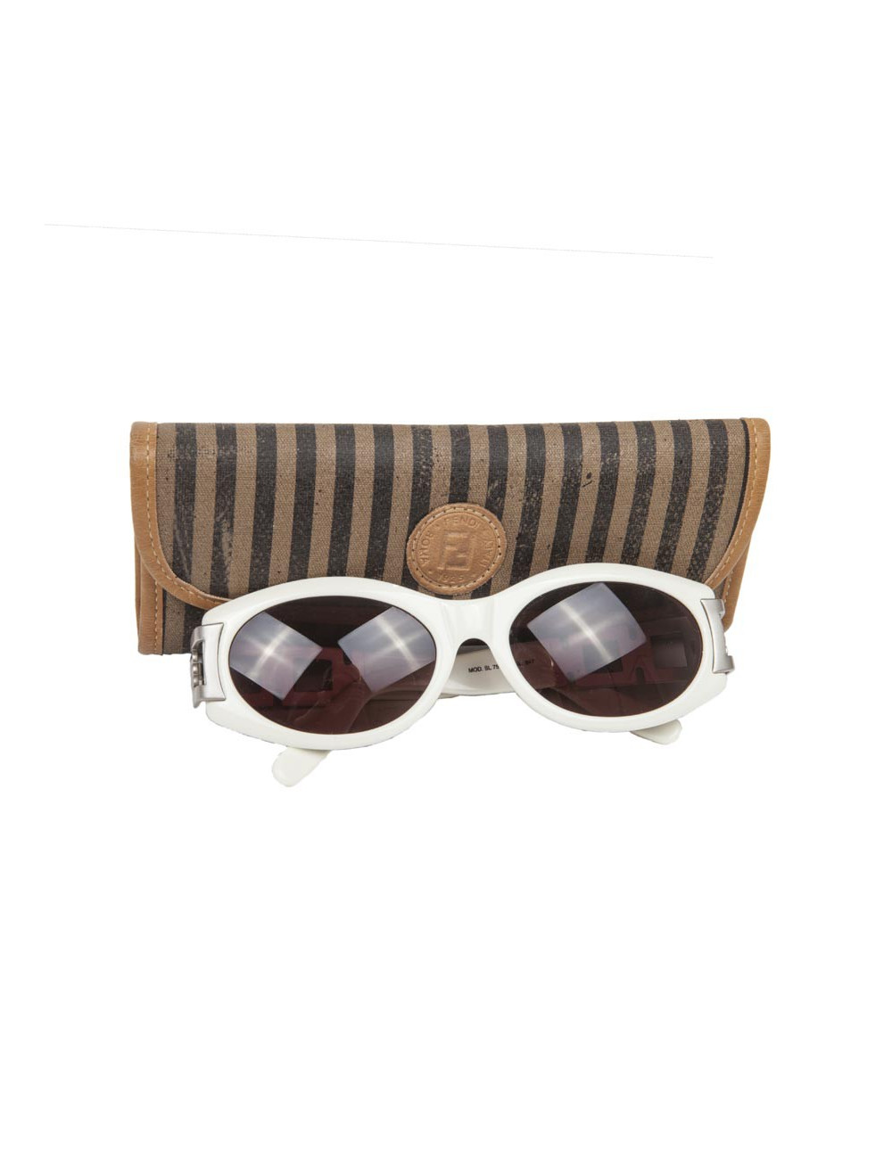 Lunettes de soleil FENDI blanc