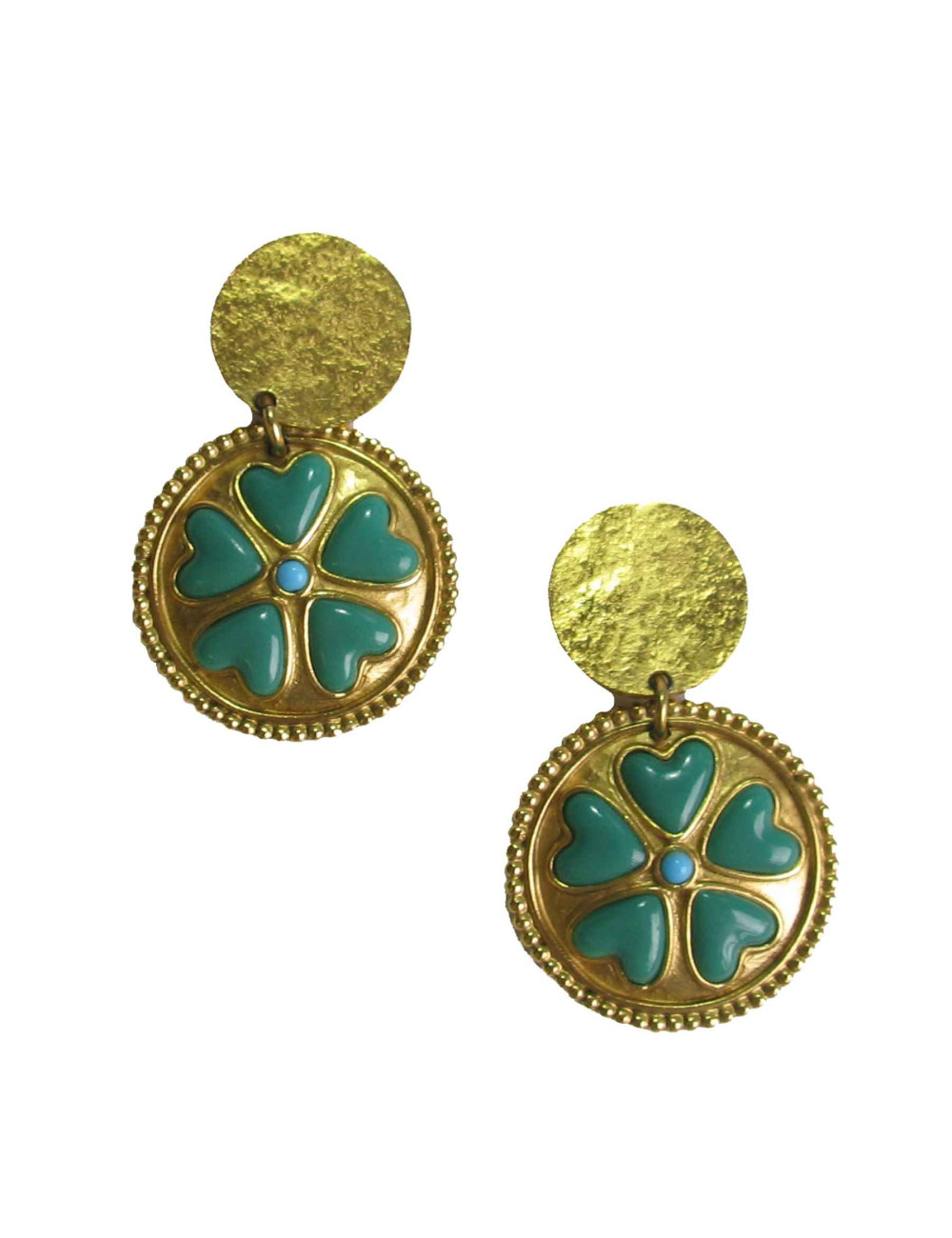 Boucles d'oreille clips YLS SAINT LAURENT Vintage