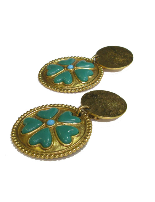 Boucles d'oreille clips YLS SAINT LAURENT Vintage