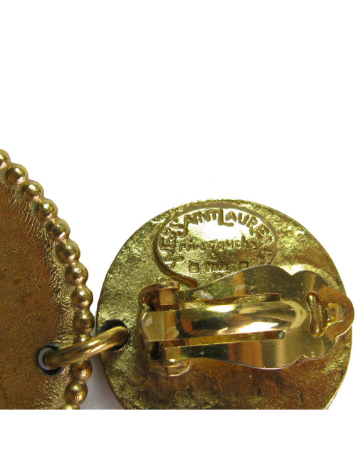 Boucles d'oreille clips YLS SAINT LAURENT Vintage