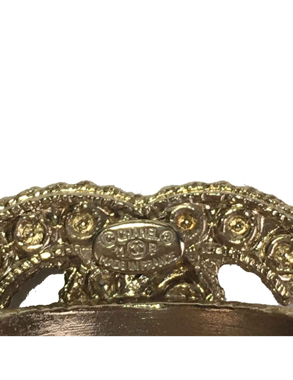 Bague CHANEL T50 CC perlée