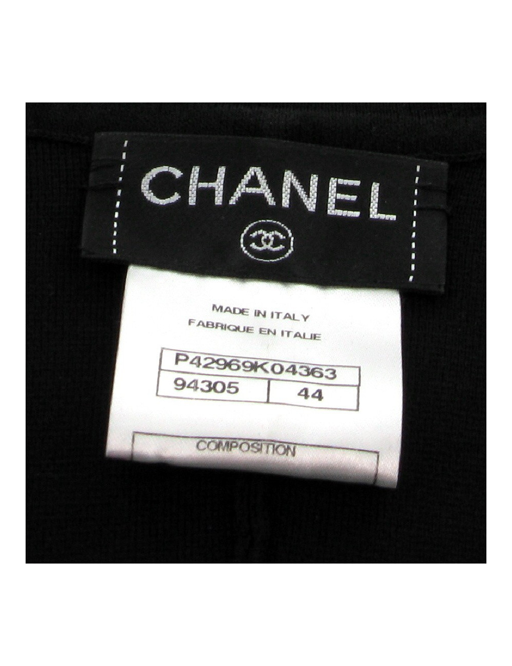 Veste sans manches CHANEL noire T44