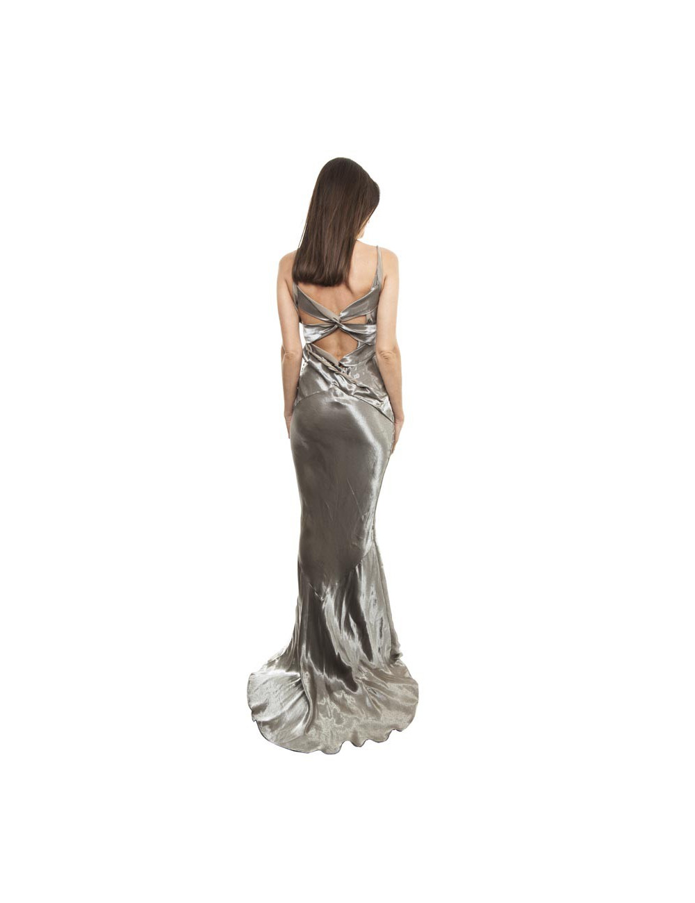 Robe CHRISTIAN DIOR longue ocre