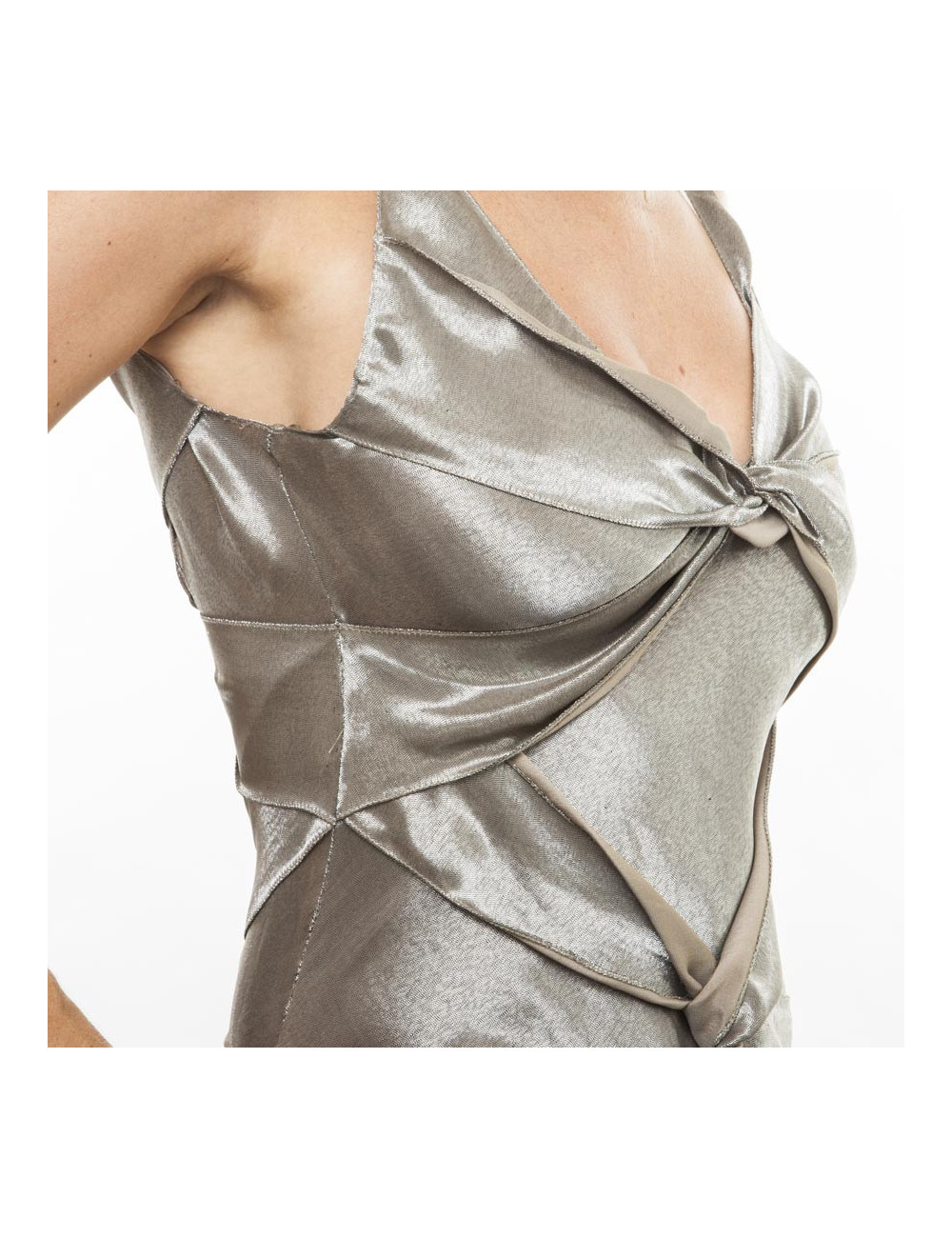 Robe CHRISTIAN DIOR longue ocre