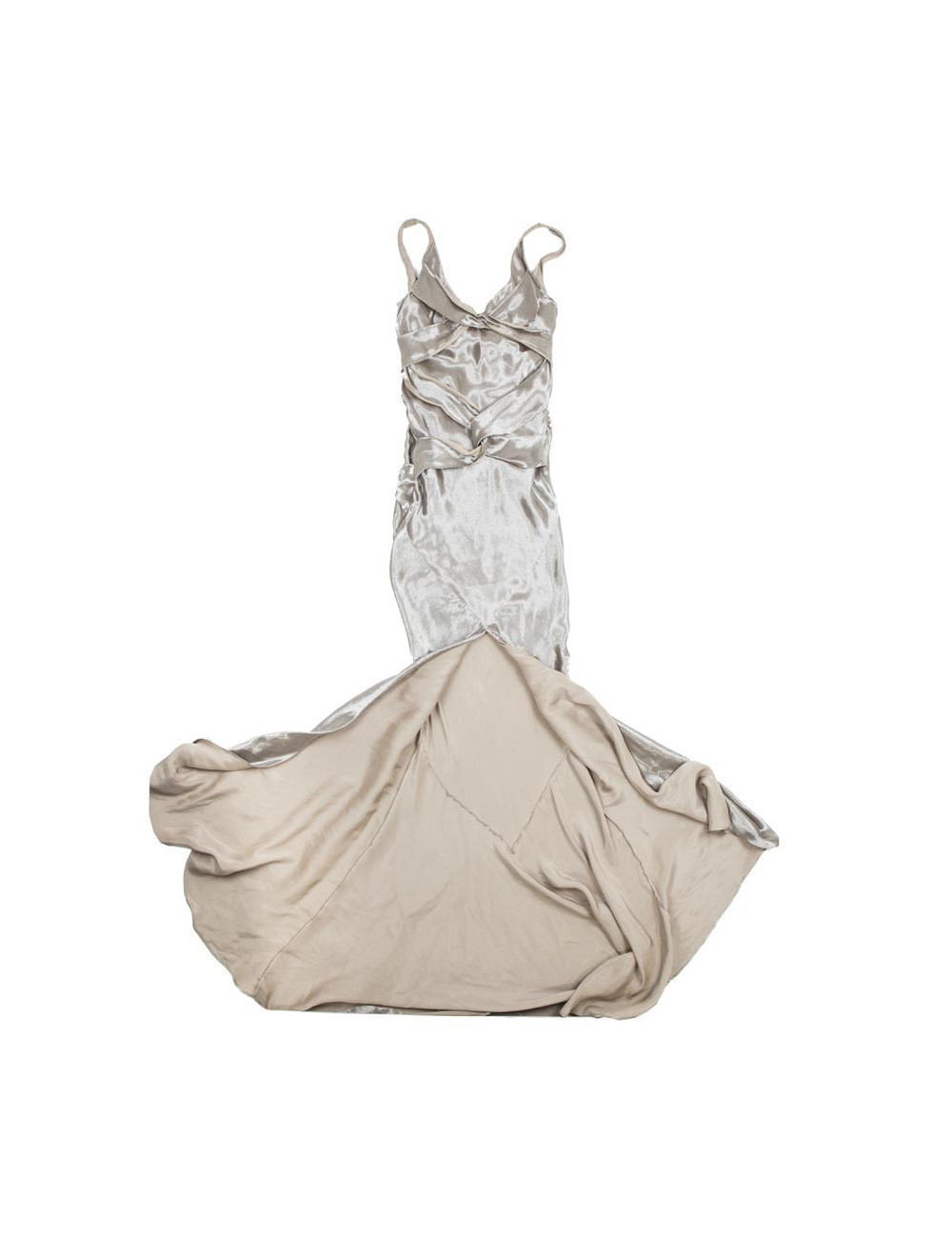 Robe CHRISTIAN DIOR longue ocre