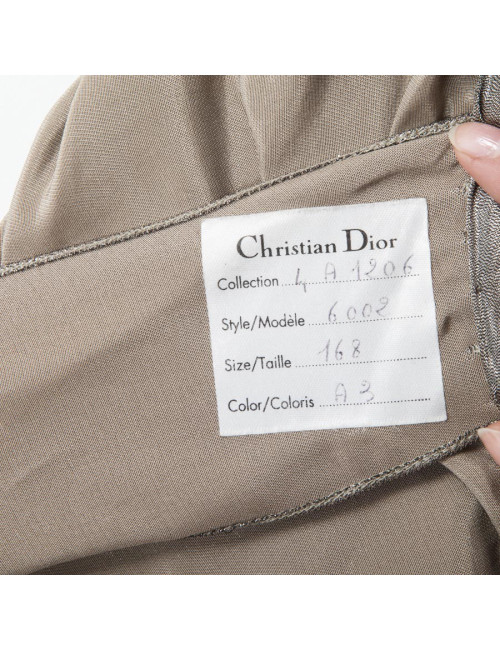 Robe CHRISTIAN DIOR longue ocre