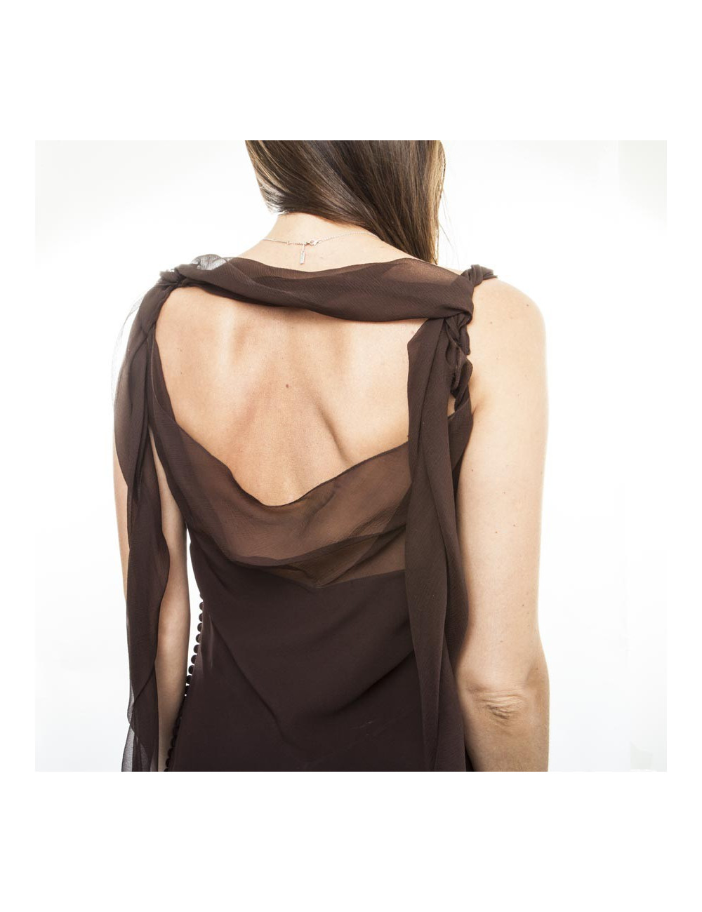 Robe CHRISTIAN DIOR T 40 FR longue marron