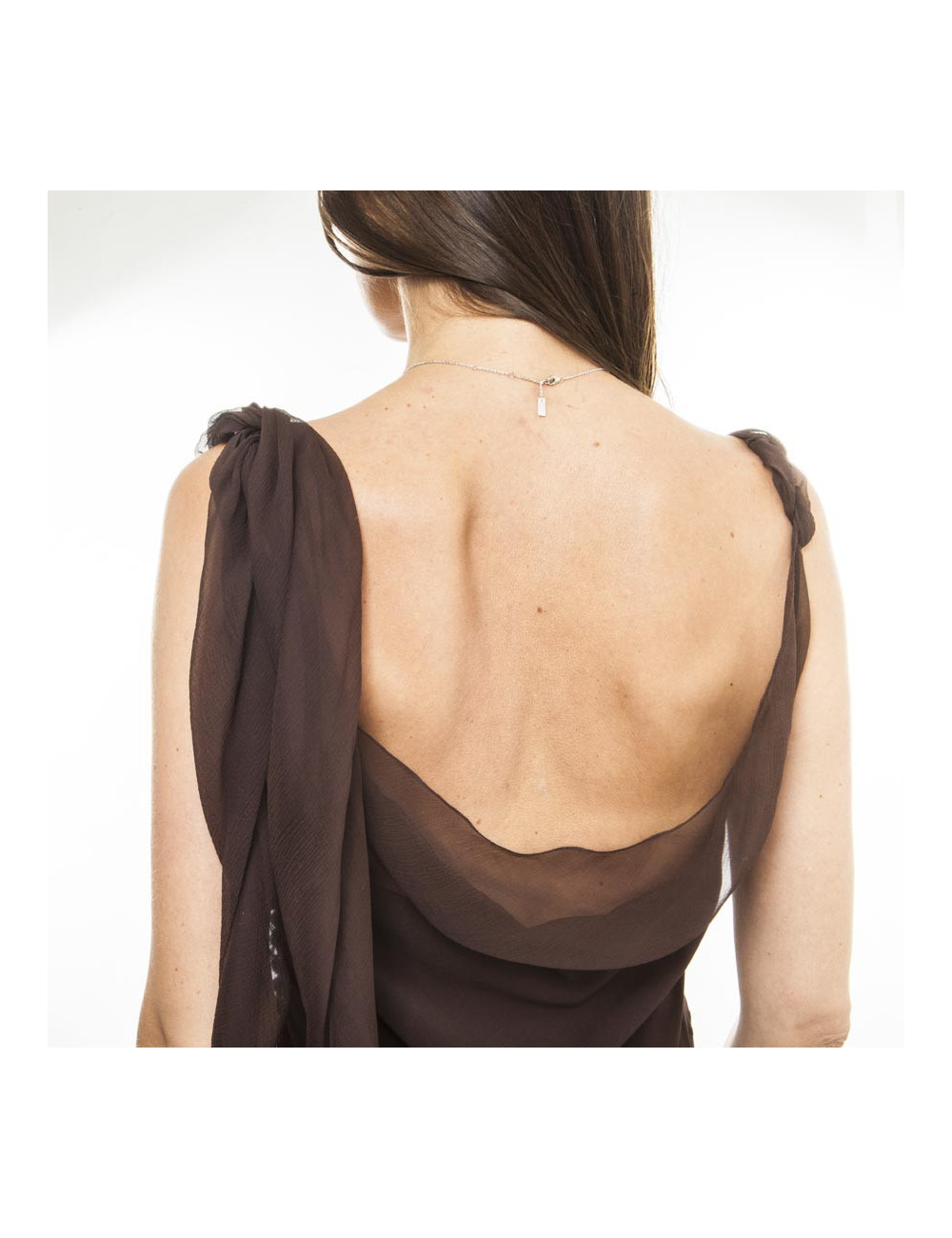 Robe CHRISTIAN DIOR longue marron