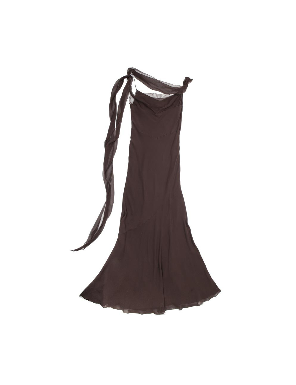 Robe CHRISTIAN DIOR T 40 FR longue marron