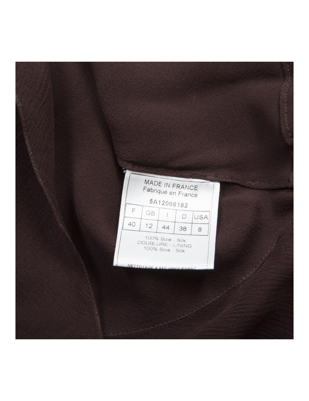 Robe CHRISTIAN DIOR longue marron