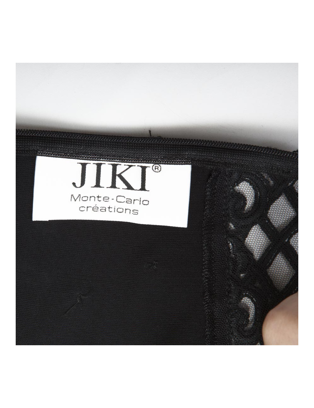 JIKI Monte Carlo Long Evening Dress in black viscose and tulle 38FR