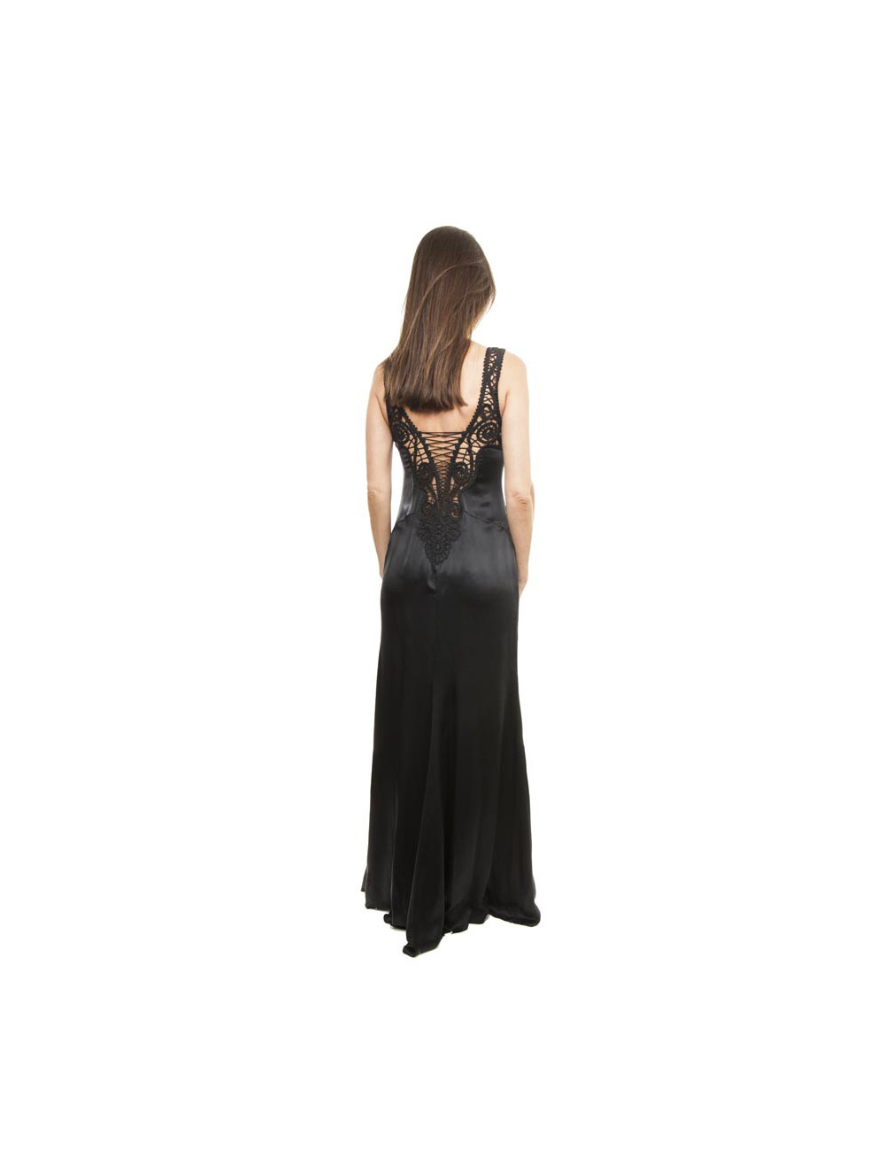 Robe longue du soir VERSACE noire t40 IT/36 FR
