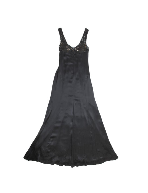 Robe longue du soir VERSACE noire T 40 IT/36 FR