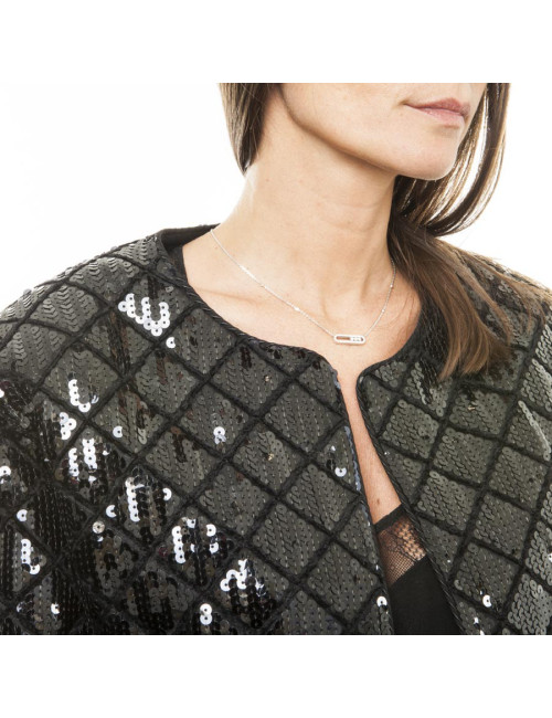 Veste CHANEL à sequins noirs T